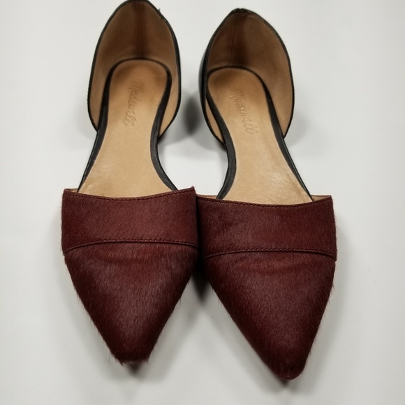 Madewell Ponyhair D'Orsay Flats Sz 6 1/2 Two Tone - Picture 2 of 8